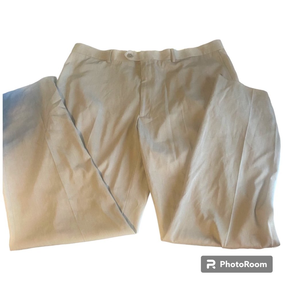 Pronto Uomo Sport Men's Tan Khaki Dress Pants‎ sz 44 Waist